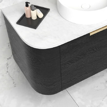 Bondi Wall Hung Single Vanity with Pure White Countertop